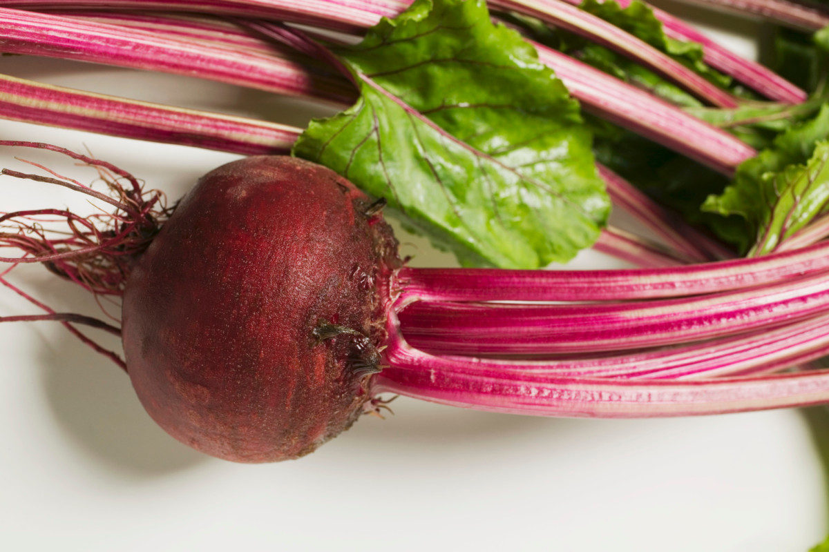 Fresh Beets with leaves 