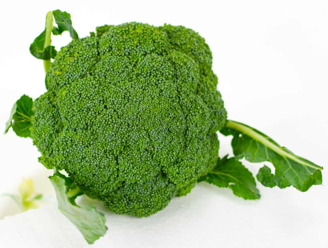 A full Broccoli with leaves 