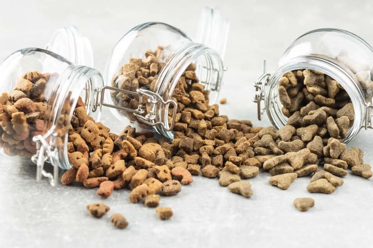 A Selection of Dog Kibble (Dry Dog Food). Best Diet for Golden Retrievers