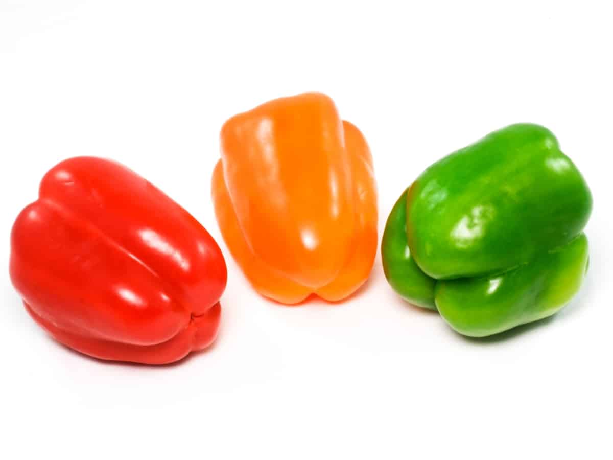 3 colors of Bell peppers